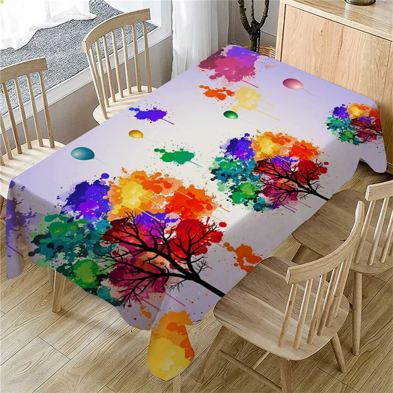 table cloth Primeval 3D Flower Table Cloth Rectangular Tea Table Cover Dining Home Decor manteles de mesa rectangular  #4O09  (31)