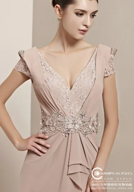 Новая мода, vestido de festa longo robe de soiree, кружевные Элегантные вечерние платья с рукавами-крылышками, платья для матери невесты