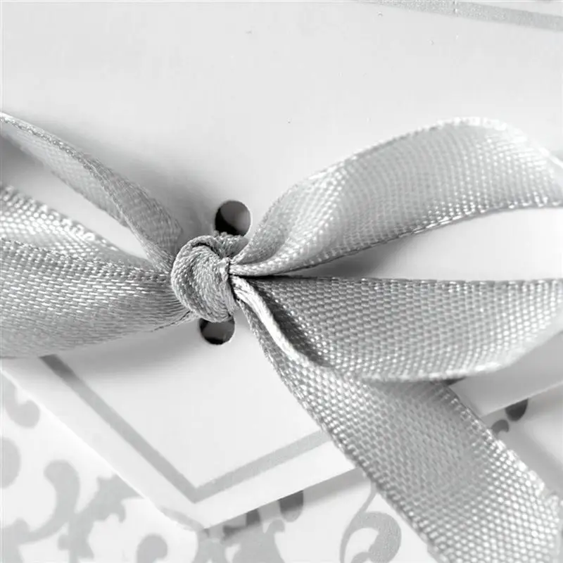 100 шт Вечерние подарочные пакеты бумажный с бантом коробка для конфет для свадебного украшения Крафт свадебные сувениры и подарочная коробка