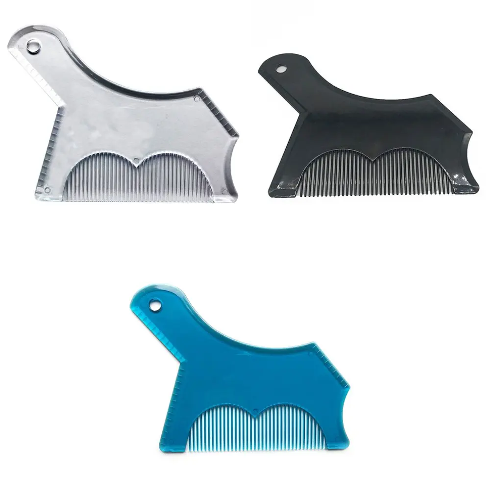 Men Beard Shaping Styling Template Comb Men'Smoustache Pattern Beards Combs Beauty Tool For Hair Beard Trim Templates