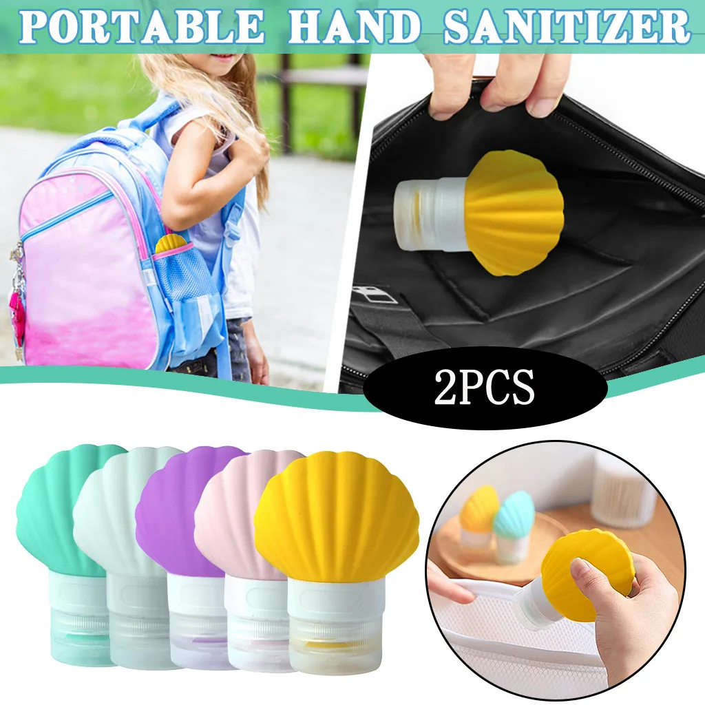 

90ml Travel Cosmetic Bottle Container Silicone Hand Sanitizer Tank 2PCS Aug 19th