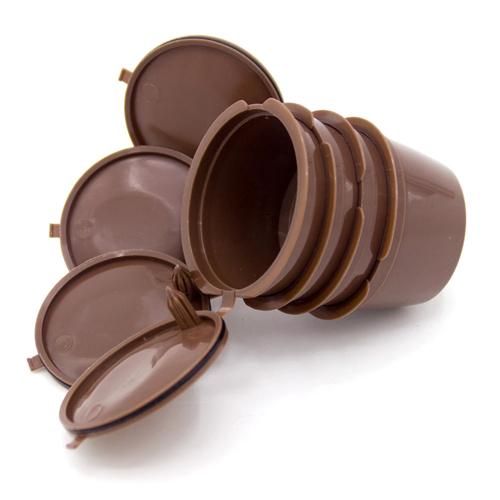 

4pcs/Pack Reusable Nescafe Dolce Gusto Coffee Capsule Filter Cup Refillable Coffee Filter Baskets Pod Soft Taste Sweet