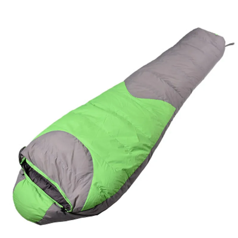 Free Shipping  Mummy Type Sleeping Bag Outdoor 95% White Goose Down Ultralight Winter Autumn Sleeping Bag Adult Ca