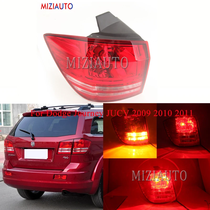 

MIZIAUTO Rear tail light Outer Side For Dodge Journey JUCV 2009 2010 2011 Rear Bumper Light Tail Stop Lamp Brake Light Fog lamp
