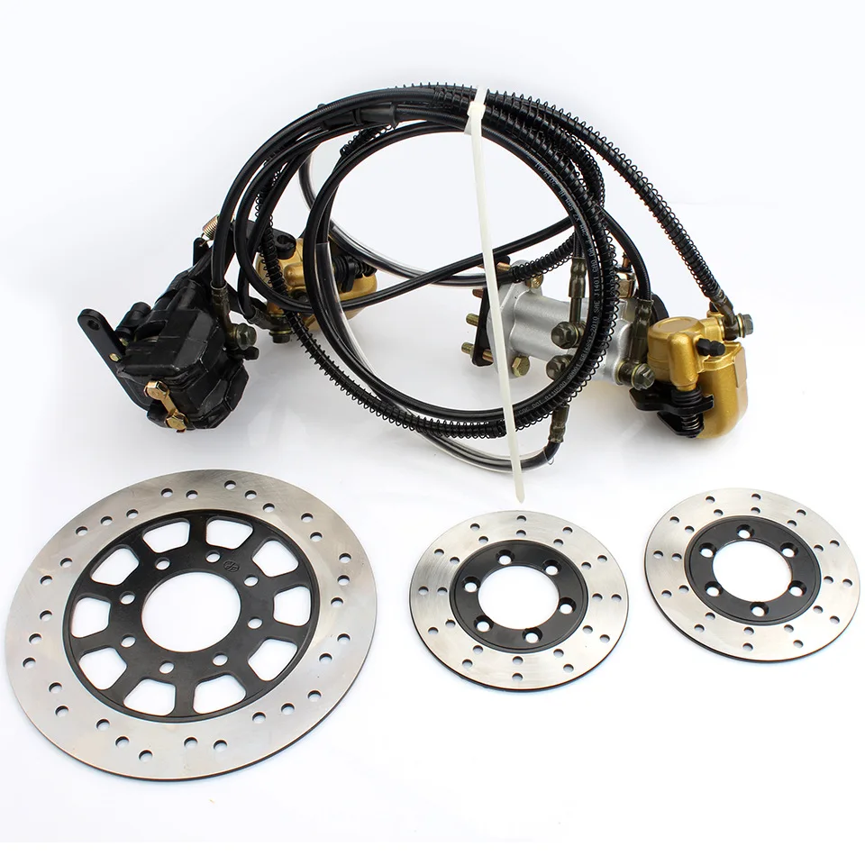 Details about   Go kart part Hydraulic Rear Brake Calipers Pad Assembly System brake disc 