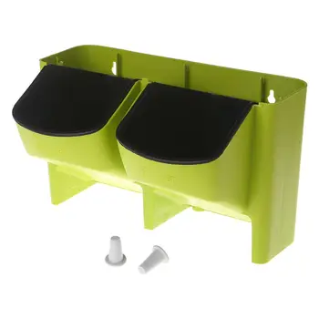 

Self Watering Flower Pot 2 Pocket Stackable Vertical Wall Hanging Succulents Planter for Garden Balcony