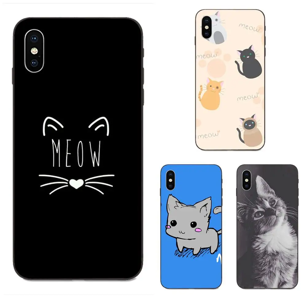 Милая кошка Meow для Xiaomi Mi Mix Max Note 2 2S 3 5X 6 6X 8 9 9T SE A1 A2 A3 CC9e Lite Play Pro F1 распродажа |