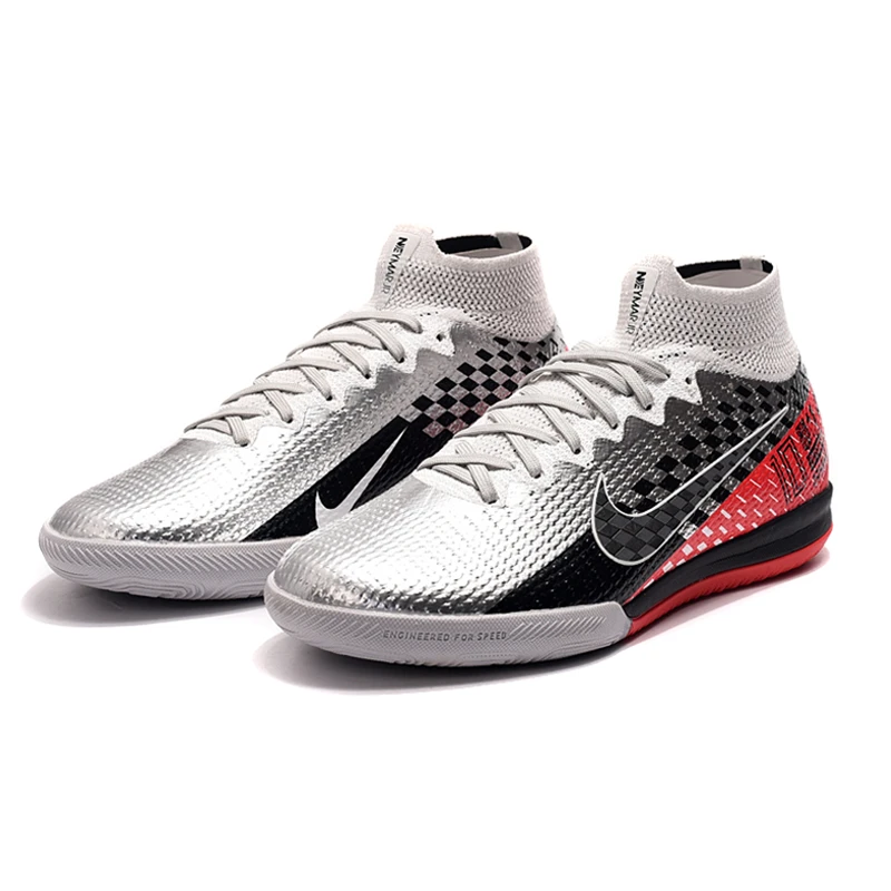 Nike Mercurial Superfly 7 Elite IC 40-44 футбольные бутсы, мужские синие бутсы, футбольная обувь Flyknit для помещений