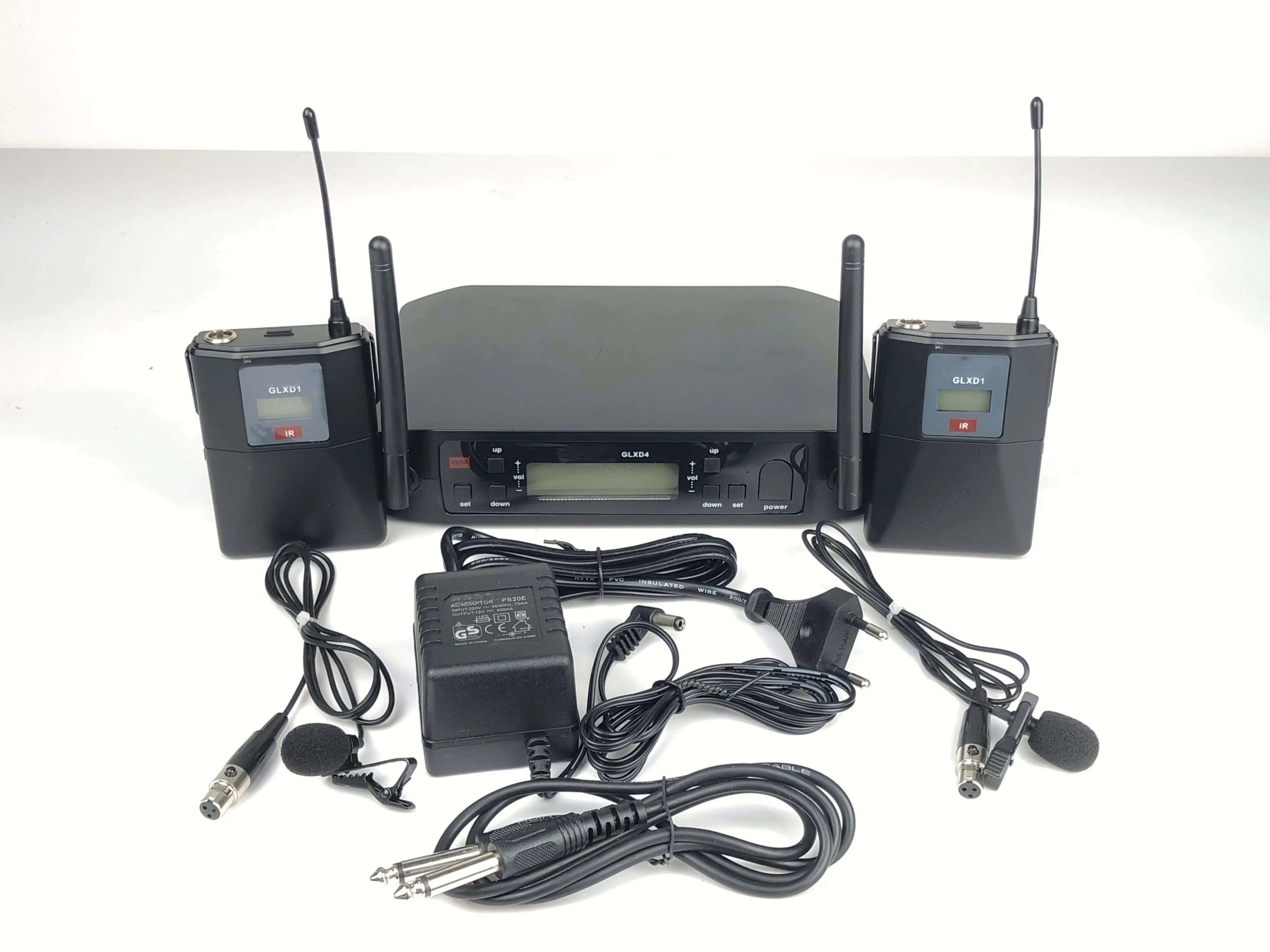 Высокое качество GLXD14 UHF Беспроводной поясной Системы двухканальный с полета