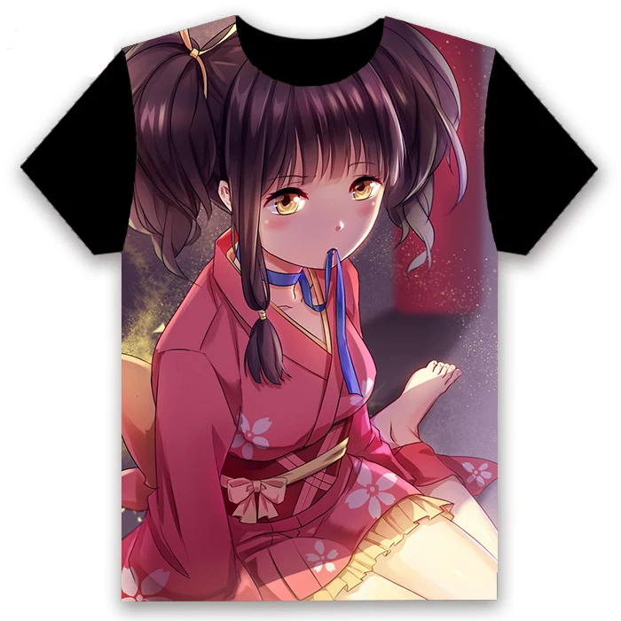 Модная футболка аниме Koutetsujou No Kabaneri Ikoma mumei Косплей короткий рукав топы унисекс Повседневная Черная футболка Летняя забавная рубашка - Цвет: 10
