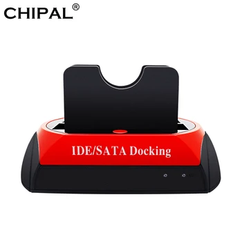 

CHIPAL All In 1 HDD Docking Station USB 2.0 2.5" 3.5" IDE SATA External HDD Box Hard Disk Drive Enclosure Card Reader EU Plug