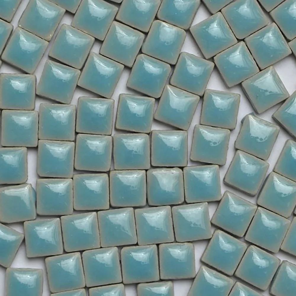 1 Lychee Life 100pcs Multicolor Glass Mosaic Tile Square Ceramic Mosaic Tiles DIY Arts Crafts Making Material - Цвет: 1