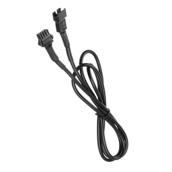 

3.94ft Cable Extension For RGB LED Ambient Light Black 4pcs Auto Waterproof