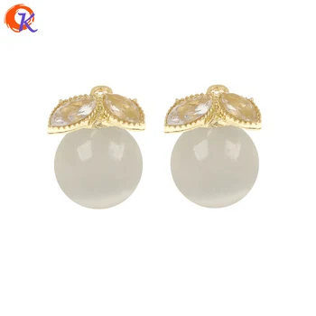 

Cordial Design 50Pcs 11*14MM Jewelry Accessories/DIY Making/Pendant/Ball Shape/Cat Eye Effect/Earring Findings/Hand Made/Charms