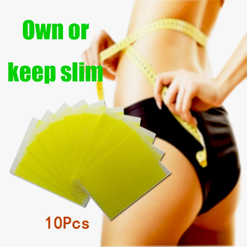 60pcs/6bags Weight Loss Navel Plaster Paste Slimming Fat Burning Self-heating Thin Leg Arm Body Plaster A003
