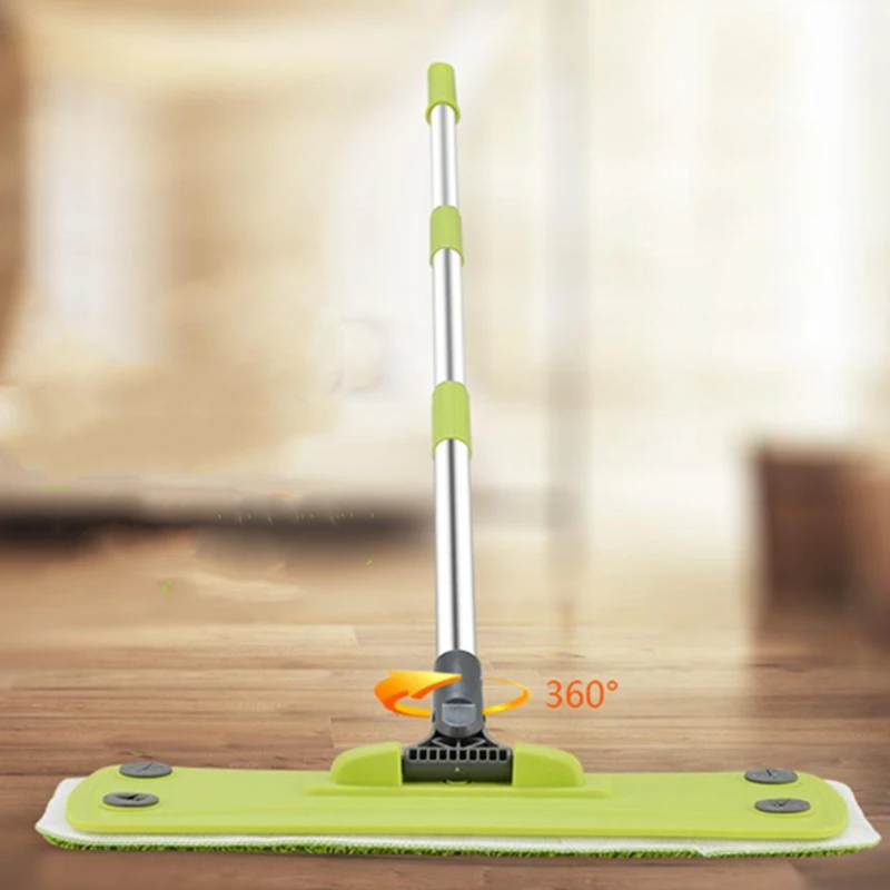 

Flat 360 Degree Rotation Mop Dry and Wet Electrostatic Mop Household Dust Push Floor Wiping Tile Wood Foor Towing Dry Cleaning