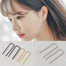 미니멀리스트 여성 펑크 록 레트로 귀걸이 귀 스터드 귀걸이 크리 에이 티브 골드 실버 쥬얼리 패션 피어싱(China)