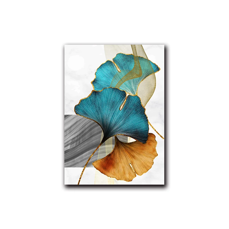 Blue-Green-Yellow-Gold-Plant-Leaf-Abstract-Poster-Nordic-Canvas-Print-Wall-Art-Painting-Modern-Picture (5)