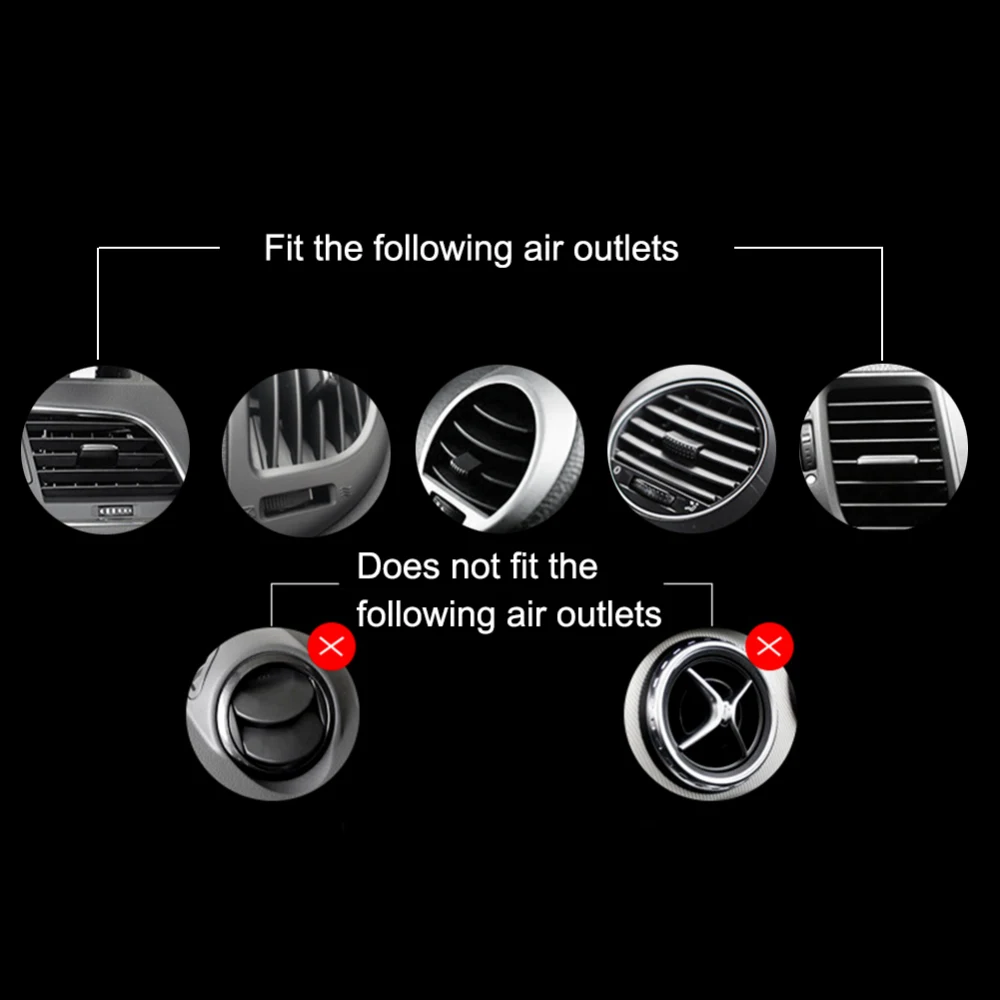 Aluminum Alloy Gravity Car Holder Phone Mount Cell Phone Mobile Holder For iPhone Samsung Vent Outlet Xiaomi GPS Bracket Stand