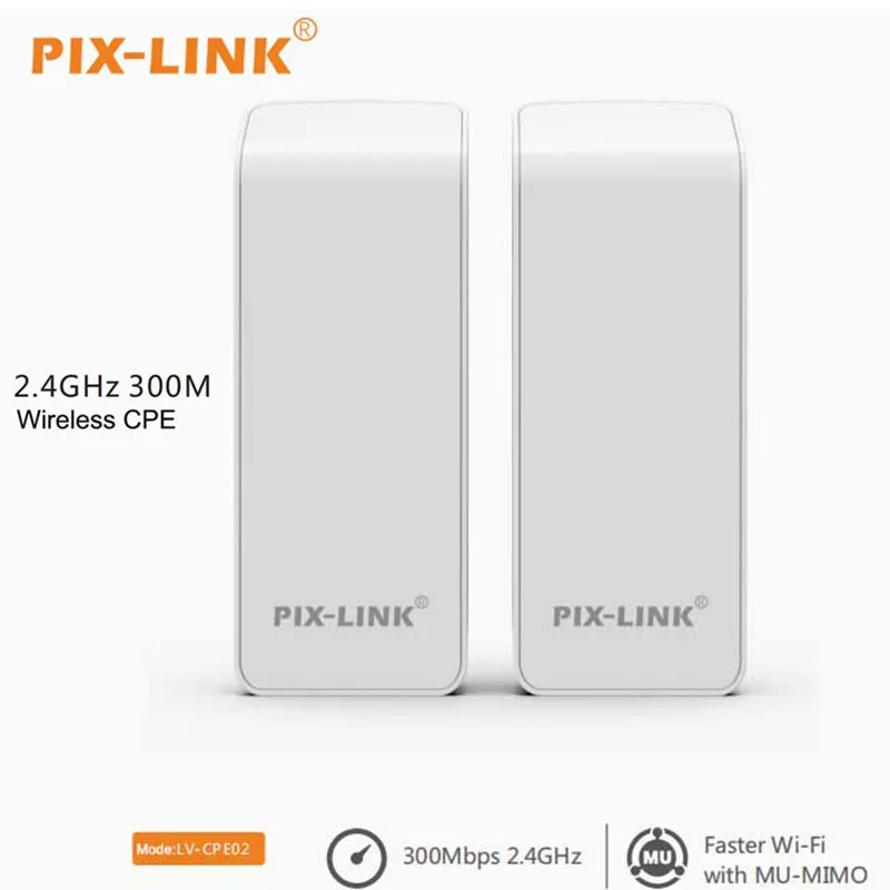 

PIXLINK Outdoor Wifi Router 300Mbps Wireless Repeater/Wifi Bridge Long Range 2.4Ghz 1KM Outdoor CPE AP Bridge POE LAN&WAN