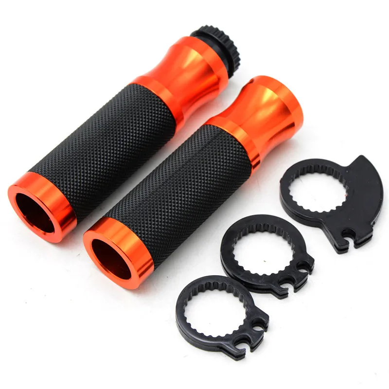 Универсальный 7/" 22 мм мотоциклетные ручки ручные рукоятки для DUCATI 998B/S/R SS1000 1000 Monster M1000S S4/S4R 1098 - Цвет: Оранжевый