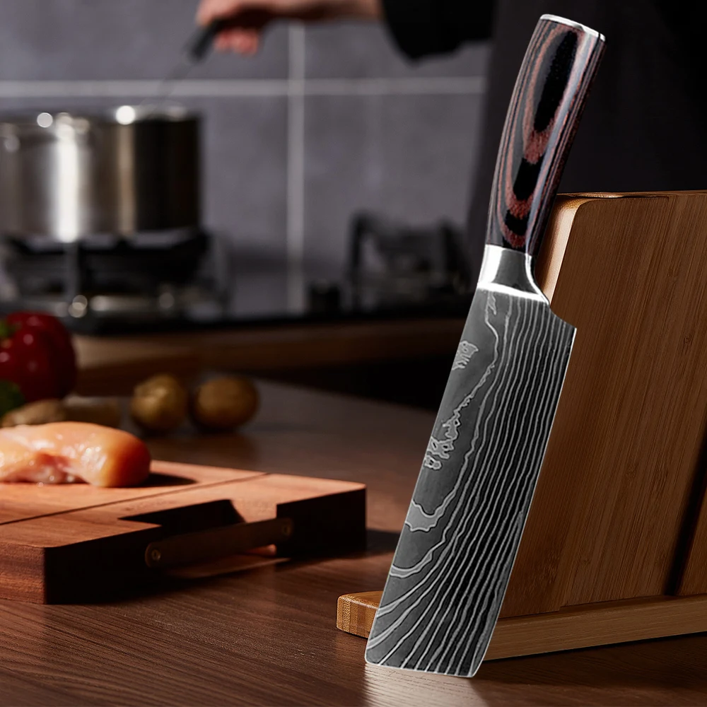 八号纹情景图菜刀