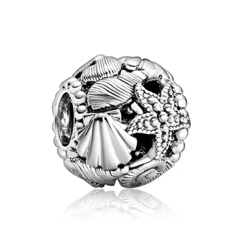 

Ocean series Fish and shells pendant charms summer bead diy bead jewelry making fit pandora bracelet & bangle for women gift