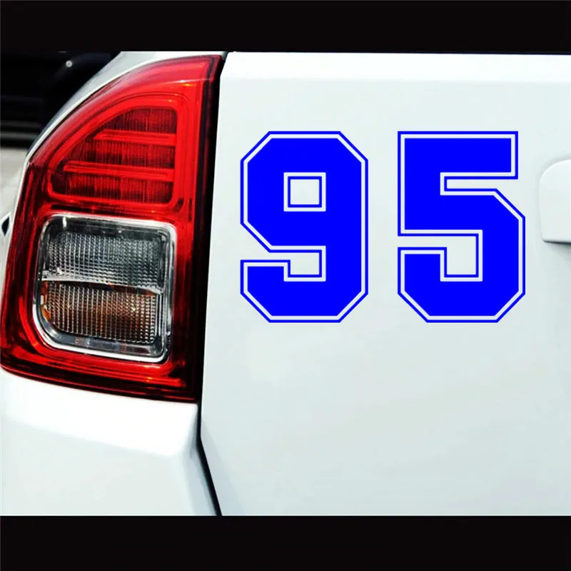 

Fashion Number 95 Reflective Car-Sticker and Decals Styling for Car Bumper Window Waterproof Car Accessories Interior PVC18*12cm