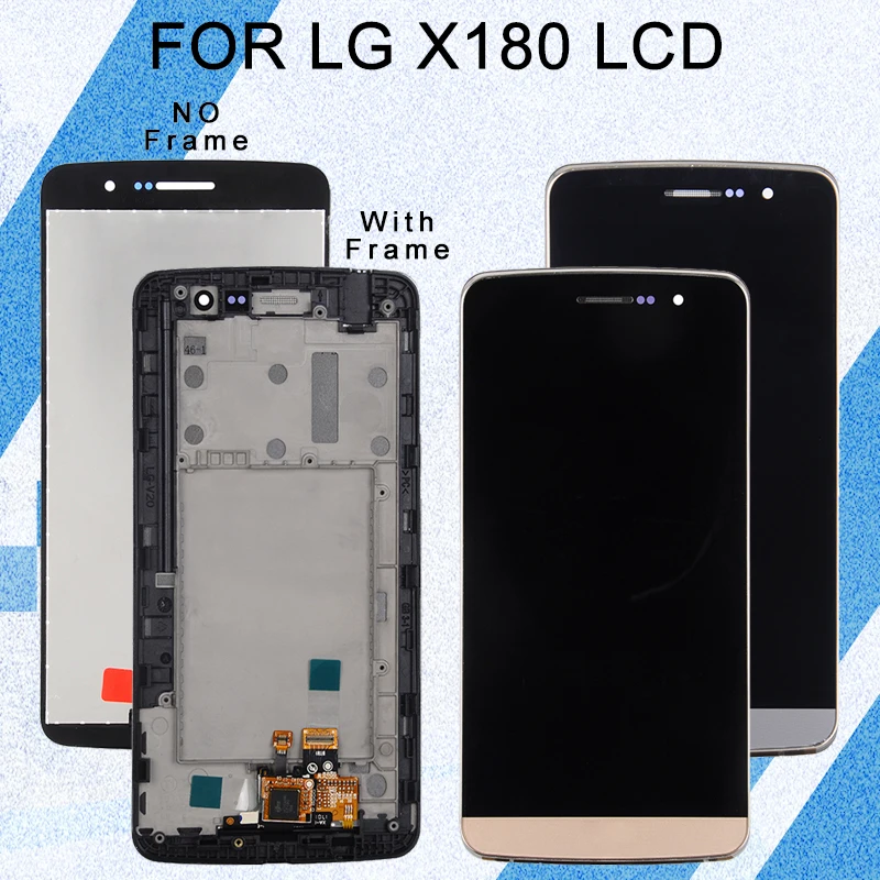 1 шт. Catteny 5,5 дюймов X190 ЖК-дисплей для LG Zone Ray X180 ЖК-дисплей с кодирующий преобразователь сенсорного экрана в сборе с рамкой
