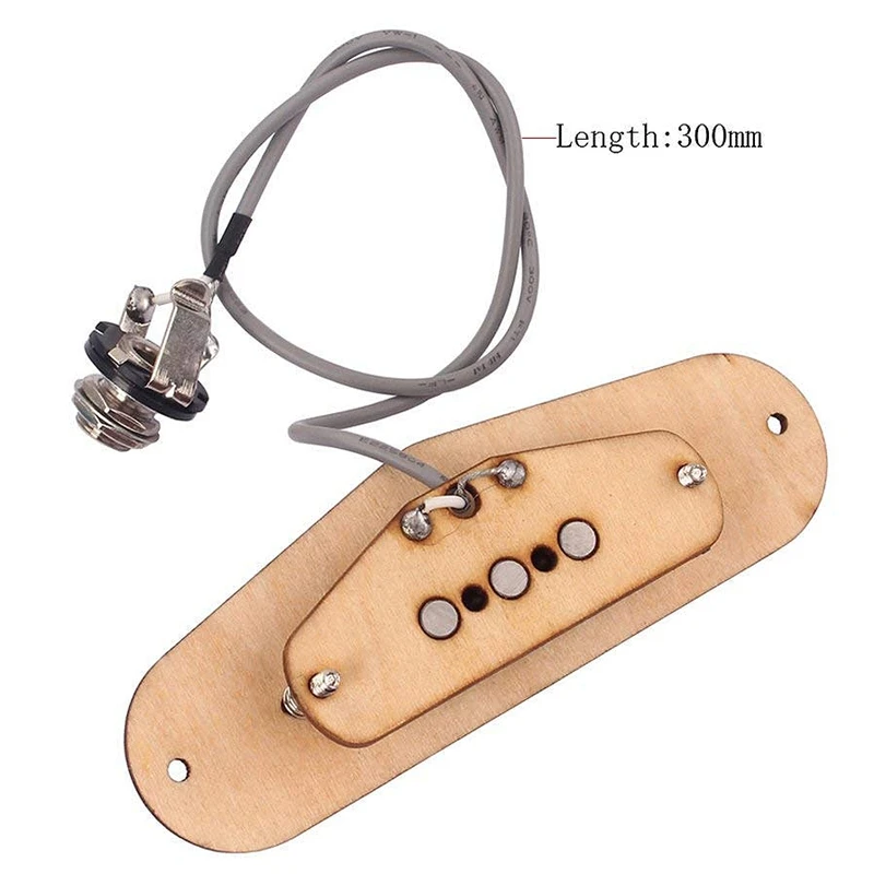 Guitar Pickup Of Wood 3-String Humbucker Pickups For Cigar Box Guitar