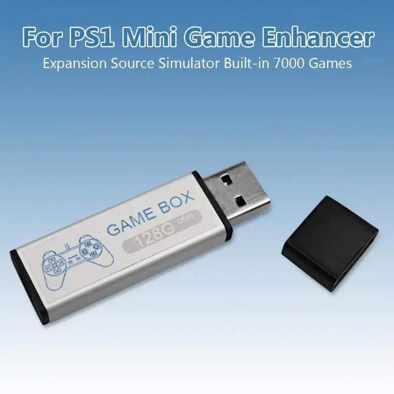 128G расширительный концентратор, усилитель игры, отличный АБС-пластик, длительный срок службы, встроенные 7000 игры для PS1 Mini DN, игровая коробка
