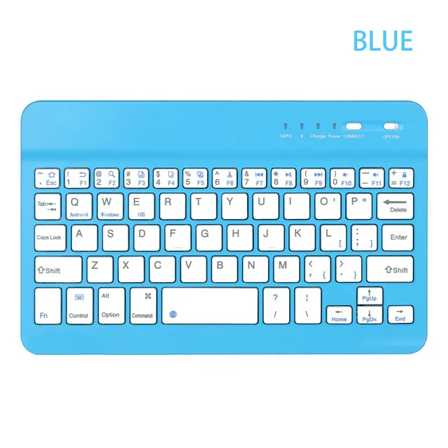 Blue Asunflower Мини Беспроводная Bluetooth Клавиатура Тачпад для IPad IPhone Macbook Android планшетный ПК Windows IOS ультра тонкая клавиатура - Цвет: Blue