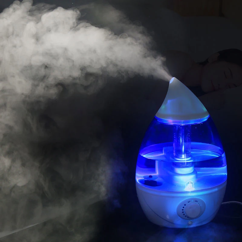 

New 2000ML Air Humidifier Aromatherapy Machine Dual Nozzle Household Atomizer Car Office Humidifier With LED Light