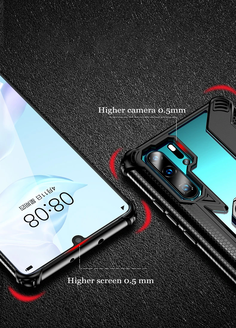 Ikrsses для huawei P30 Pro автомобильный чехол с магнитным кольцом для huawei P30 lite Nova 4e 360 чехол с защитой от падения