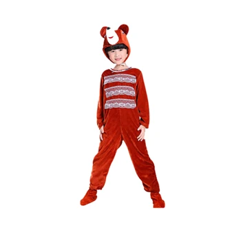 

Children Long Sleeves Brown Bear Animals Cosplay Costume Kids Kindergarten Jumpsuit Halloween Christmas Party School Performance