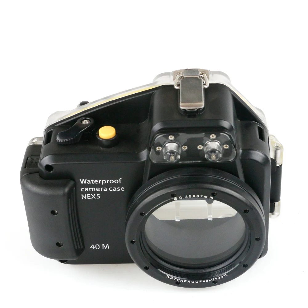 Для камеры sony Nex-5 Nex5 16 мм 18-55 мм объектив 40 м/130 футов Дайвинг камера водонепроницаемый корпус сумка водонепроницаемый чехол Крышка Коробка