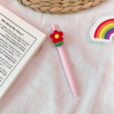 0,5 мм гелевая ручка Kawaii creativos мультяшная Милая Радужная модель офисная Студенческая ручка канцелярские принадлежности Рождественский подарок - Цвет: A0612