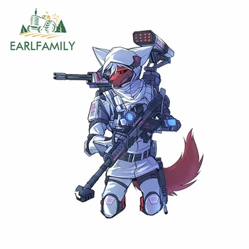 

EARLFAMILY 13cm x 10.5cm for ROK Air Force Furry Car Stickers Personality Occlusion Scratch Waterproof Window Trunk Decal