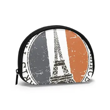 

Wallets Women Zipper Coin Purses Clutch Wallet Female Money Credit Card Holder Paris France With Eiffel Tower French Flag Stamp