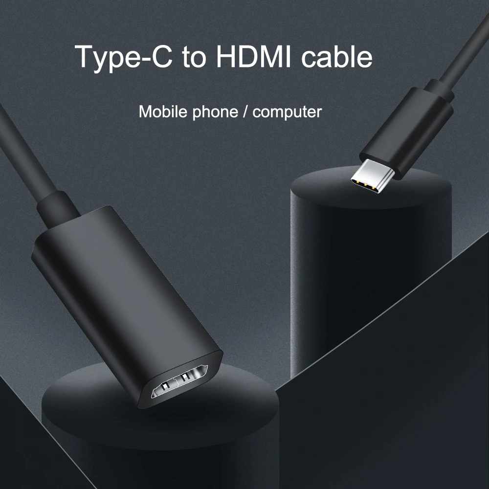 Кабель адаптер USB 3 1 для MHL Android Phone Tablet Black 4K HD TV шт.|Кабели HDMI| |