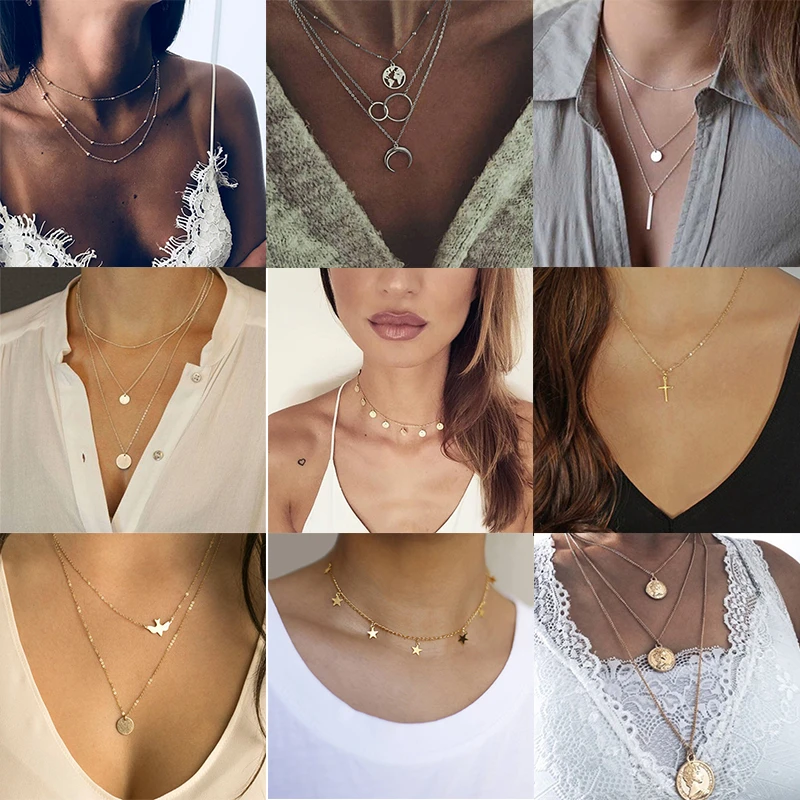 Multilayer Cross Moon Coin Necklaces Pendants For Women Vintage Gold Color Choker Necklace Chain On Neck Boho Jewelry Gifts Pendant Necklaces Aliexpress Check out our crystal necklaces selection for the very best in unique or custom, handmade pieces from our shops. multilayer cross moon coin necklaces pendants for women vintage gold color choker necklace chain on neck boho jewelry gifts