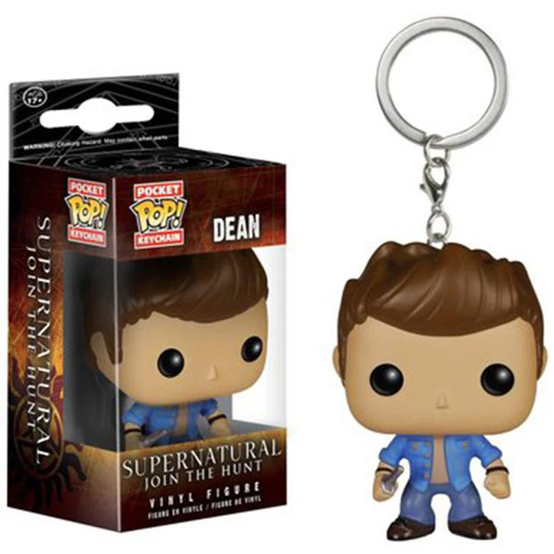 Funko Pop сериал «Сверхъестественное» Дин Винчестер Castiel Sam виниловый брелок для ключей фигурка игрушки