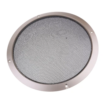 

10inch Gold Color Mesh Speaker Decorative Circle Subwoofer Grill Cover Guard Protector, Screw is Included