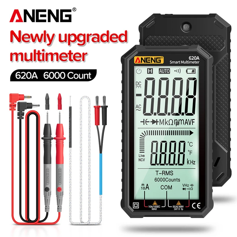 ANENG 620A ЖК AC DC Вольтметр Ом Амперметр тестер для автомобиля улучшения дома