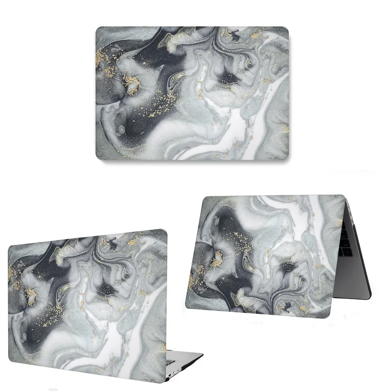 Чехол для ноутбука с мраморным принтом для Macbook Air retina Pro 11 12 13 15 для Mac Book New Pro 13 15 New Air 13,3+ с сенсорной панелью - Цвет: dl -66 -h0