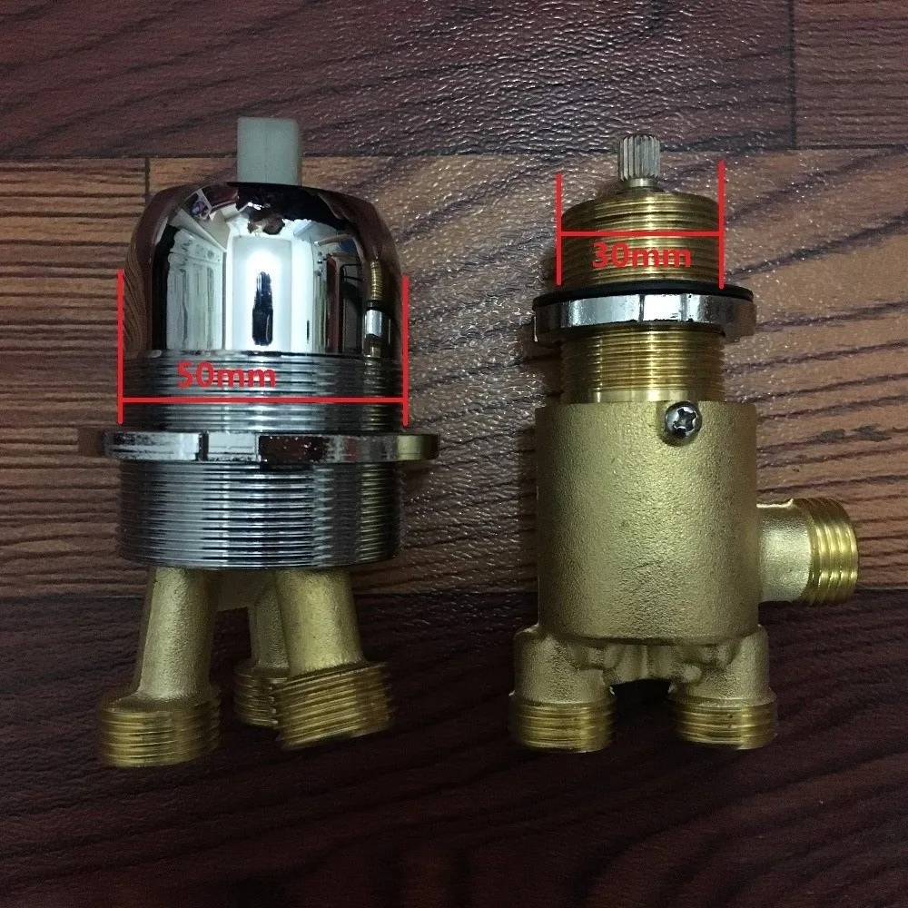MTTUZK Solid Brass Bathtub Hot and Cold Mixing Faucet Split  Mixer 1 in 2 out Switch Bathtub Tap , Bathroom Shower Faucet 5