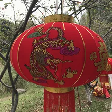 60# Свадебные Фу-персонаж Фонари Весна фестивальный Топ Класс из ткани с бархатным покрытием Праздничные фонарики Брак праздничный 100 лет все Seaso