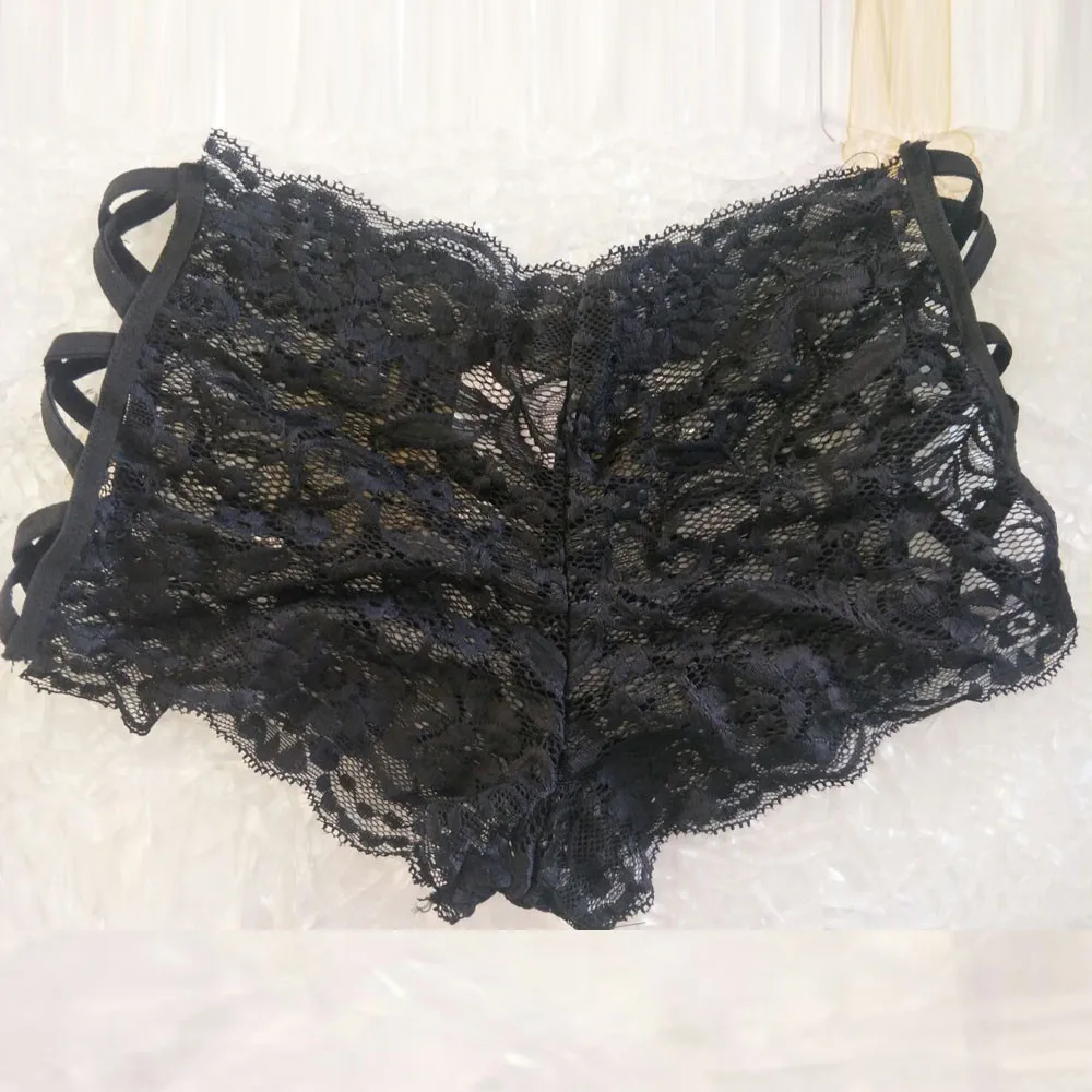 

Womail Comfortable Hollow Out Panties Plus Size Lingerie Sexy Erotic Panties Seamless Low-Rise Lace Short Underwear Womens
