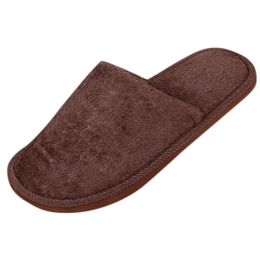  Shoes Men Warm Home Slippers Plush Soft Indoors Anti-slip Winter Floor Bedroom Shoes zapatos de hombre #3N27 (7)