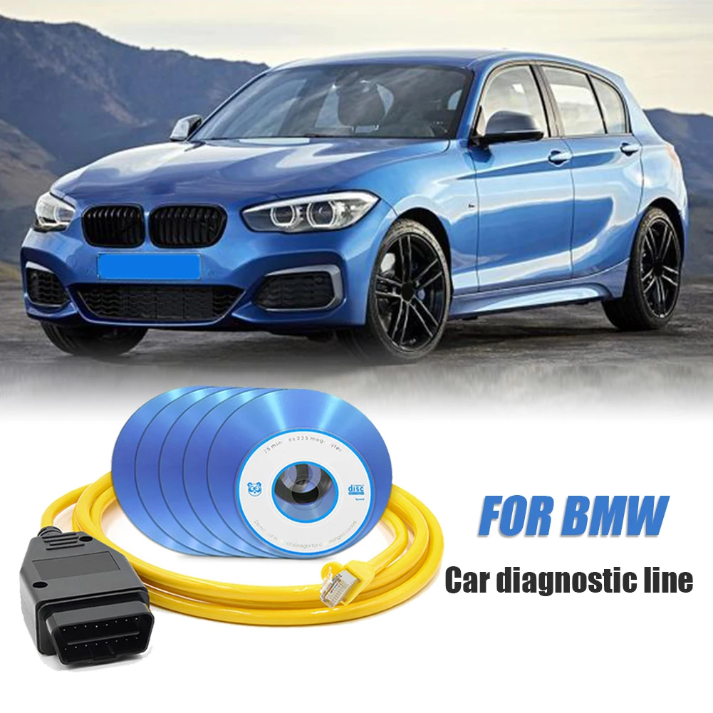 E-SYS кабель ENET для BMW F-series ICOM OBD2 Диагностический Ethernet ESYS данных OBDII скрытые